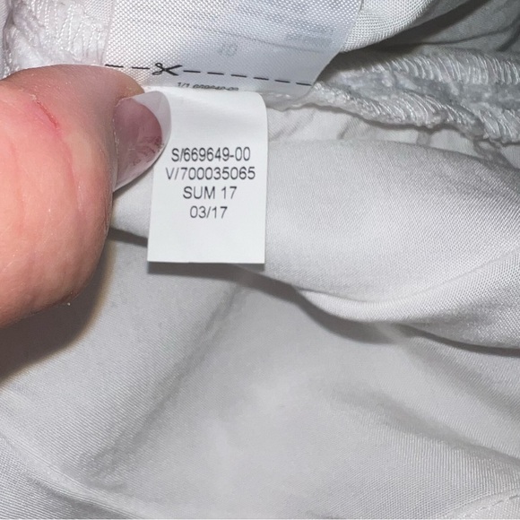 Banana Republic White Keyhole Midi Skirt Size 10 - Picture 9 of 10